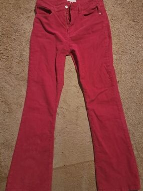 Francesca's Magenta Corduroy Pants
